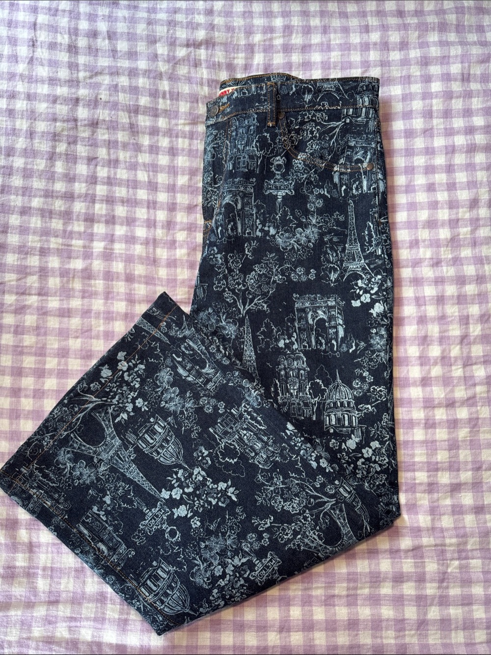 Johnny Was Printed Jeans – Paris Patterned Casual Denim